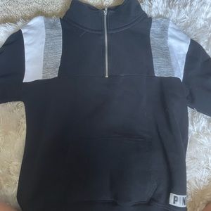 PINK VS crew beck 3 quarter zip